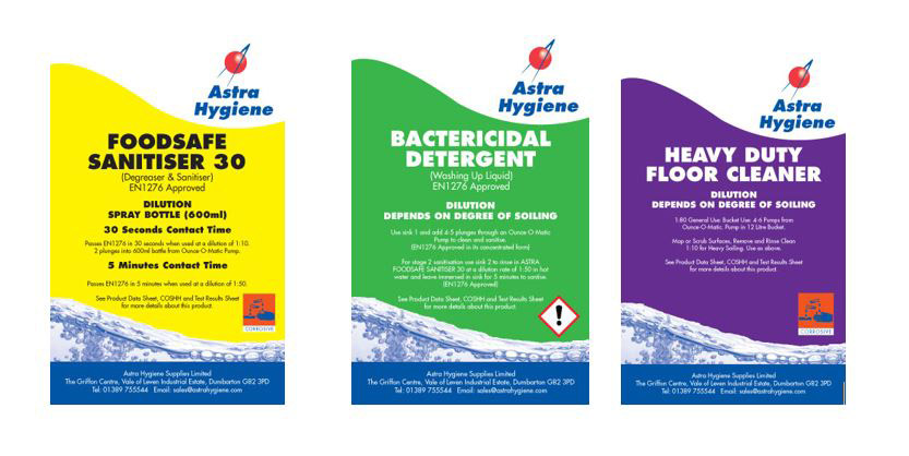 Hygiene and Cleaning Chemicals from Astra Hygiene