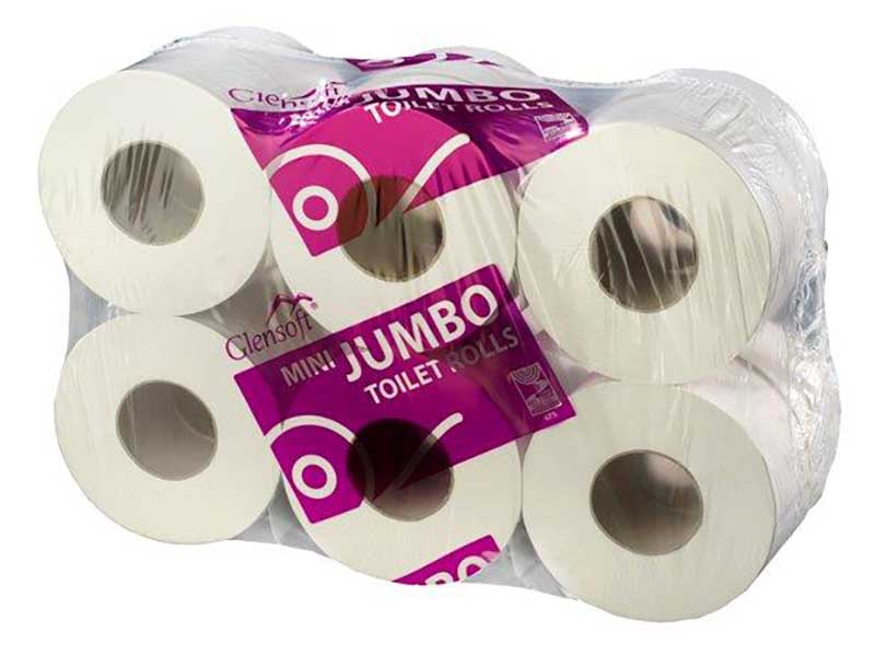 Mini Jumbo Toilet Roll 2ply 2.25