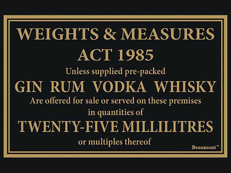 25ml Law Sign